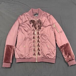 Lace-Up Bomber Jacket